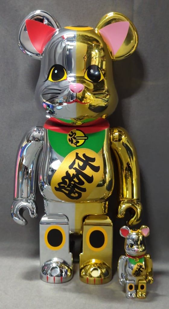 新品 BE@RBRICK 招き猫 金運 金メッキ 参 100% 【公式通販】