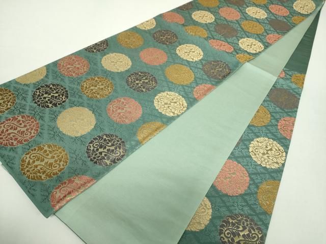 平和屋着物○つけ帯 唐織 蒔絵唐草文 金糸 正絹 逸品 DAAX9816fe 平和屋