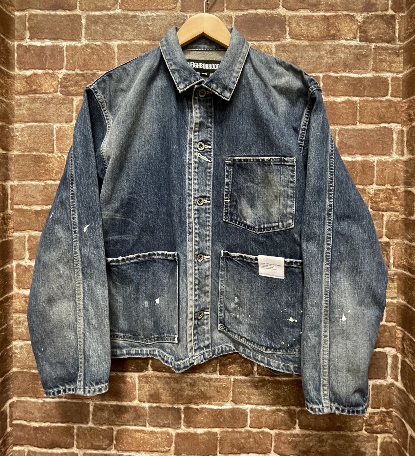 NEIGHBORHOOD ネイバーフッド 23AW WASHED SHORT COVERALL ウォッシュ