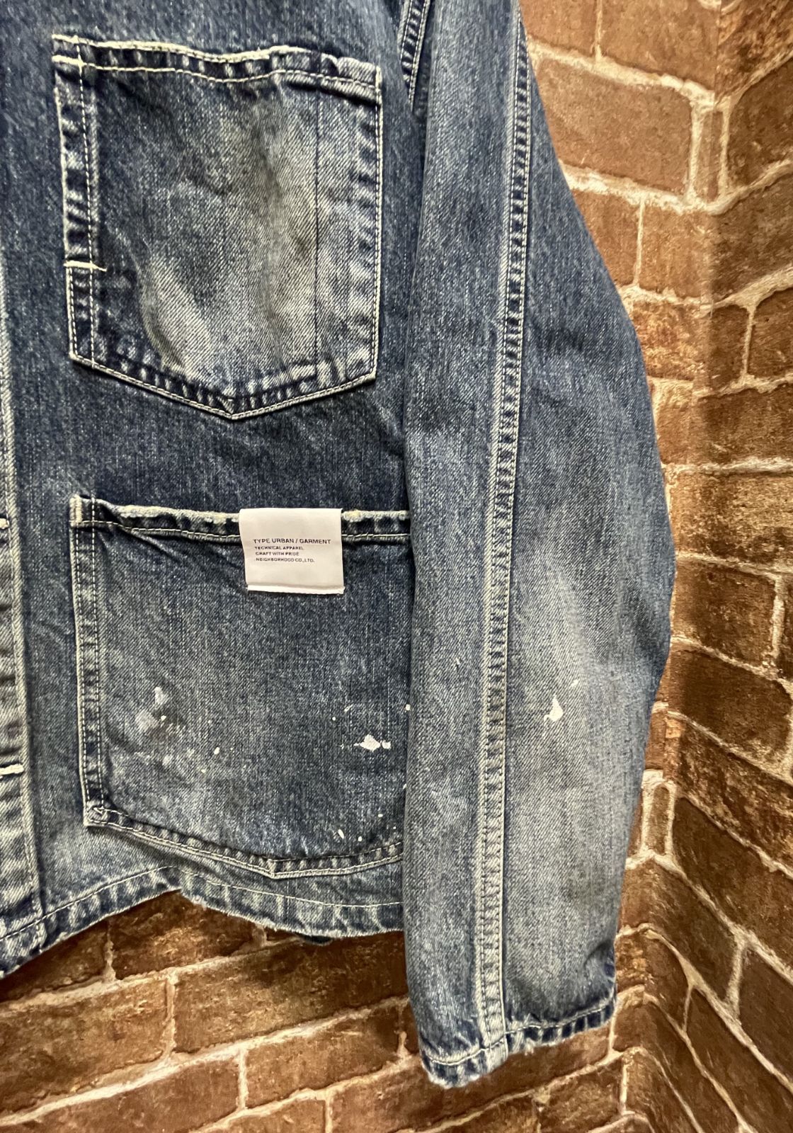 NEIGHBORHOOD ネイバーフッド 23AW WASHED SHORT COVERALL ウォッシュ