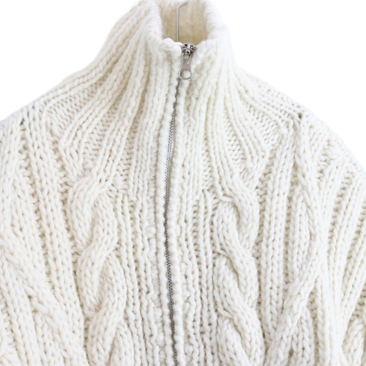 【中古A】TODAYFUL トゥデイフル FREE レディース カーディガン ボリュームハンドニットカーディガン 24AW ジップアップ 12420516 白 中古A 古着 中古A】TODAYFUL トゥデイフル FREE レディース カーディガン