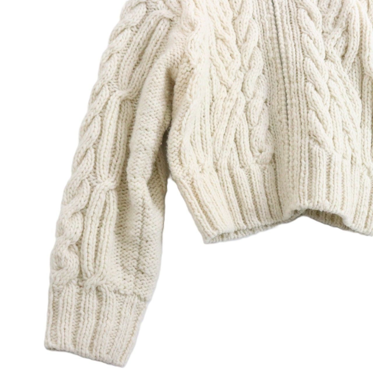 【中古A】TODAYFUL トゥデイフル FREE レディース カーディガン ボリュームハンドニットカーディガン 24AW ジップアップ 12420516 白 中古A 古着 中古A】TODAYFUL トゥデイフル FREE レディース カーディガン