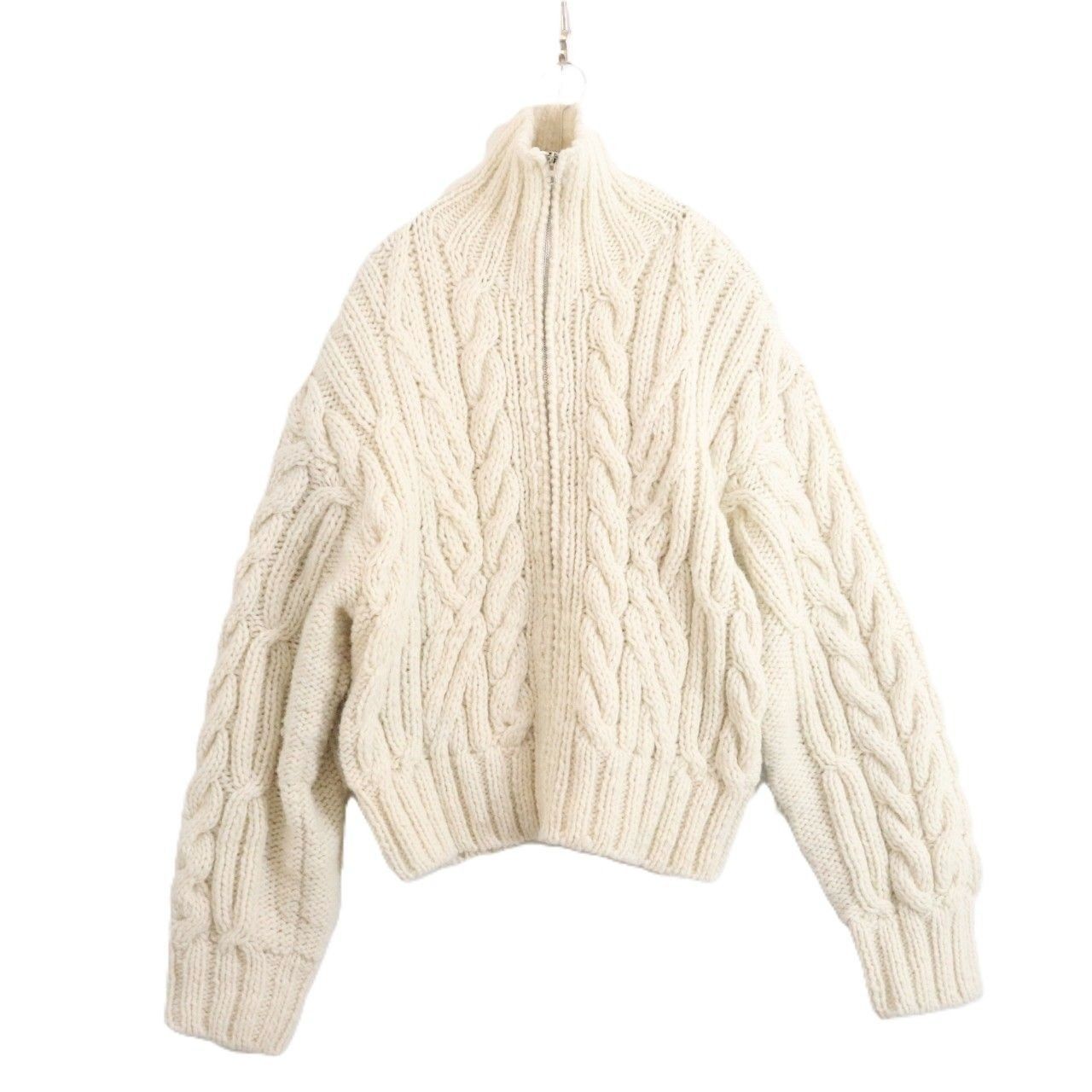 【中古A】TODAYFUL トゥデイフル FREE レディース カーディガン ボリュームハンドニットカーディガン 24AW ジップアップ 12420516 白 中古A 古着 中古A】TODAYFUL トゥデイフル FREE レディース カーディガン