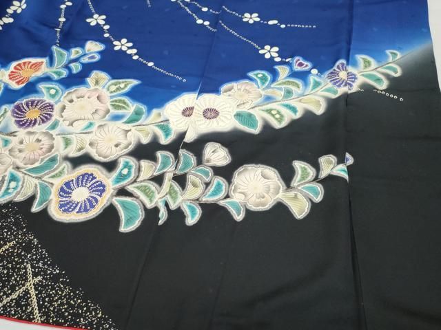 平和屋着物○豪華振袖 舞蝶辻が花文 金銀彩 正絹 逸品 CABA6073vf