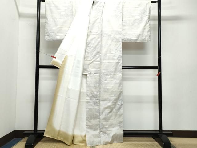 平和屋着物○本場大島紬 訪問着 9マルキ 流線文 正絹 逸品 CAAS8489vf