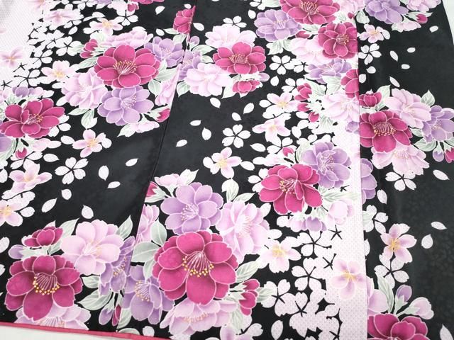 平和屋着物○H・L（アッシュエル） HENRI-LUC CHAPUIS 小振袖 二尺袖