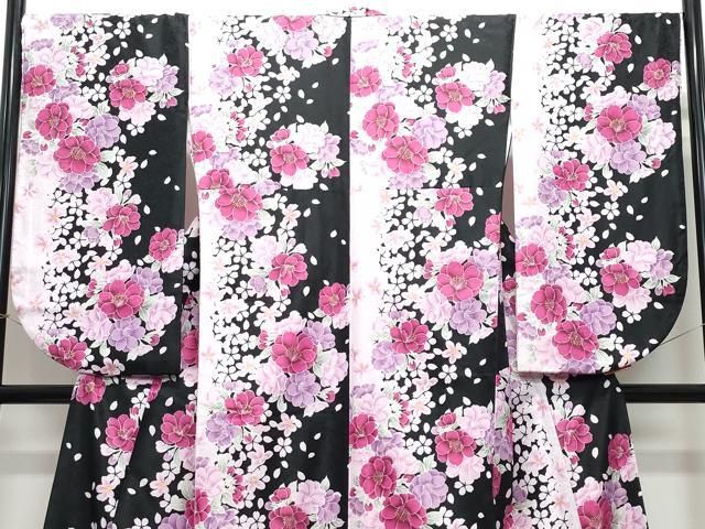 平和屋着物○H・L（アッシュエル） HENRI-LUC CHAPUIS 小振袖 二尺袖