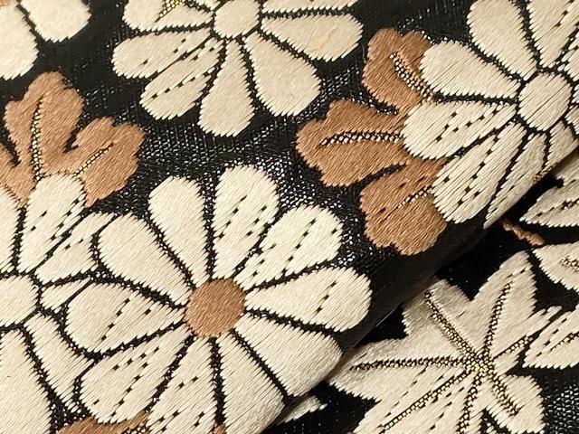 花井幸子　ネイビー　唐花模様　袋帯　着物　022 a p 花井幸子 ネイビー 唐花模様 袋帯 着物 022 a p