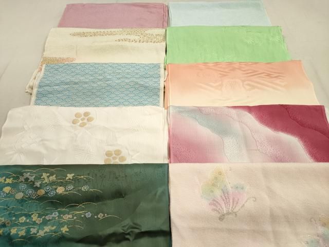 平和屋着物☆和装小物 帯揚げ10枚セット 正絹 逸品 DAAX2385g 平和屋着物