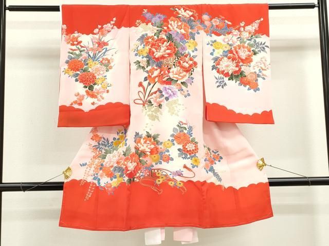 平和屋着物[]お宮参り 女の子 祝着 産着 初着 セール のしめ 花車