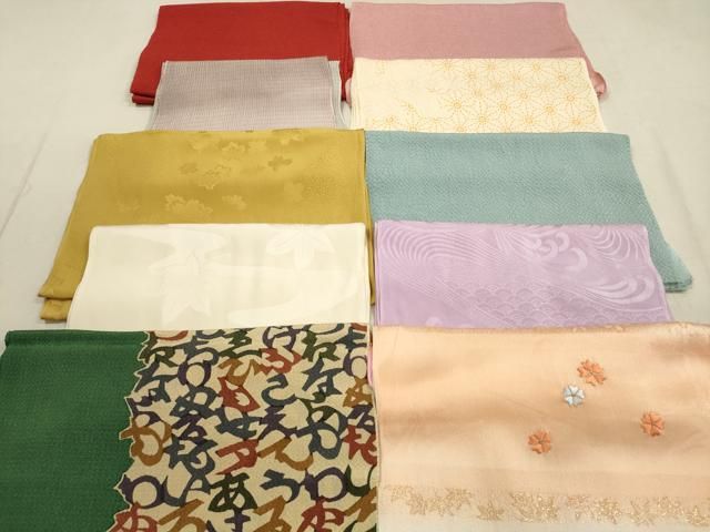 平和屋着物☆和装小物 帯揚げ10枚セット 正絹 逸品 DAAZ1591xg 平和屋着物