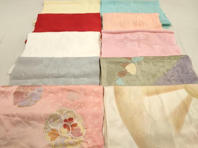 平和屋着物★和装小物　帯揚げ10枚セット　正絹　逸品　DAAZ1603xg 平和屋着物☆和装小物 帯揚げ10枚セット 正絹 逸品 DAAZ1603xg 平和屋本店