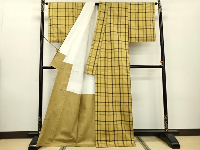 平和屋着物●本場縞大島紬　格子　正絹　逸品　未使用　DAAX9882fe 平和屋着物○本場縞大島紬 格子 正絹 逸品 未使用 DAAX9882fe - メルカリ