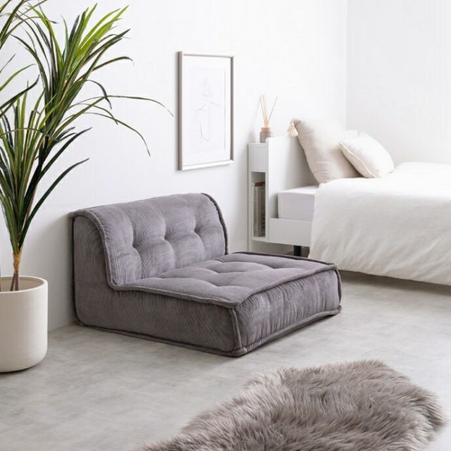 【単品】Chouchou コーナーフロアソファ　アイボリー 単品】Chouchou コーナーフロアソファ アイボリー 単品】Chouchou