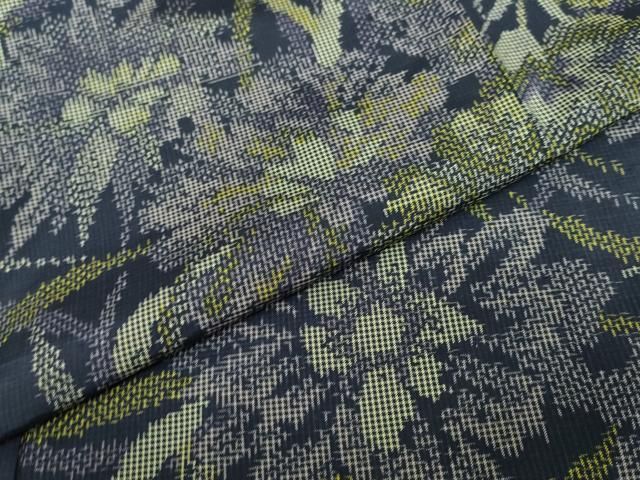 平和屋着物○上質な紬 草花文 正絹 逸品 DAAY5951ud