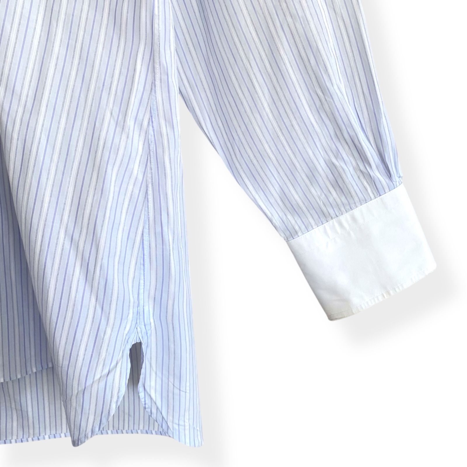 新品 ダンヒル dunhill ジップ シャツ クラシック ロゴ ストライプ 新品 ダンヒル dunhill ジップ シャツ クラシック ロゴ ストライプ