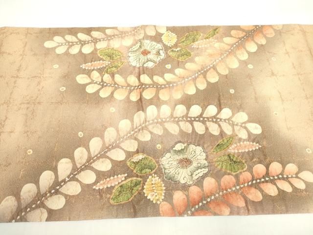 平和屋着物○つけ帯 絞り 辻が花 金通し地 正絹 逸品 DAAY9294az