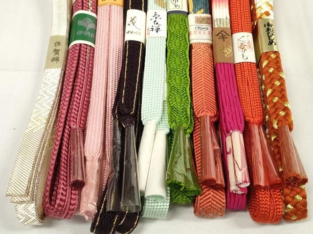 平和屋着物○和装小物 帯締め10本セット 佐賀錦 京友禅 組紐 笹浪組