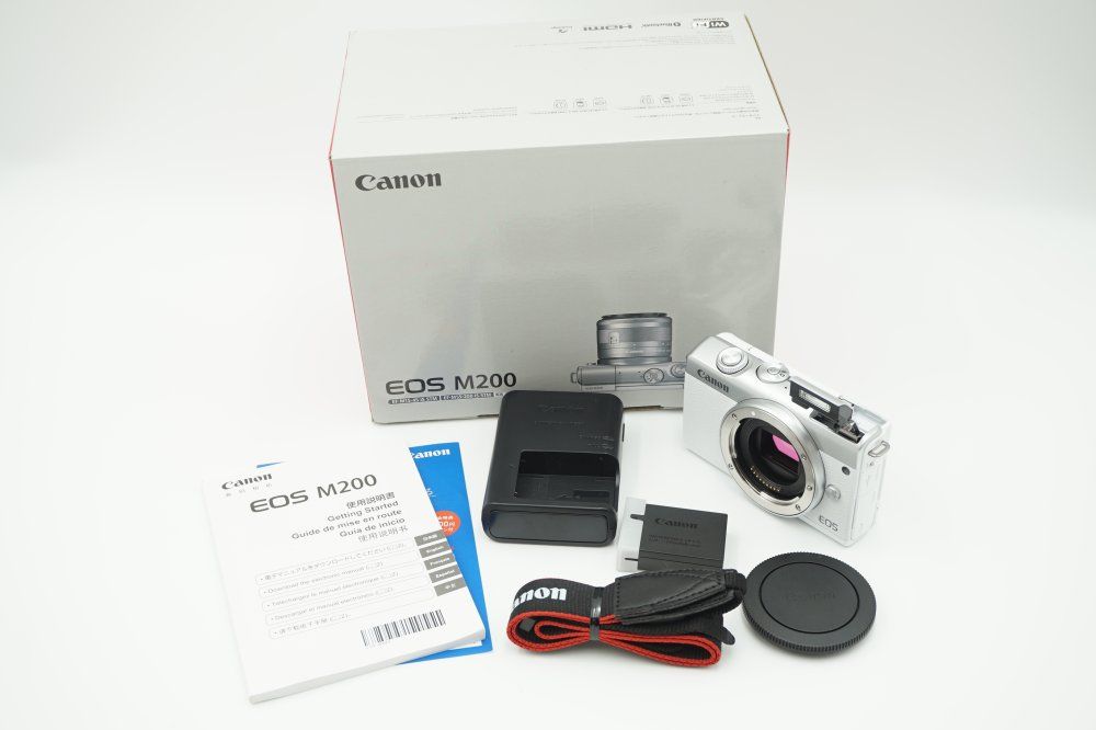 Canon ミラーレス一眼カメラ EOS M200 ボディー ホワイト EOSM200WH