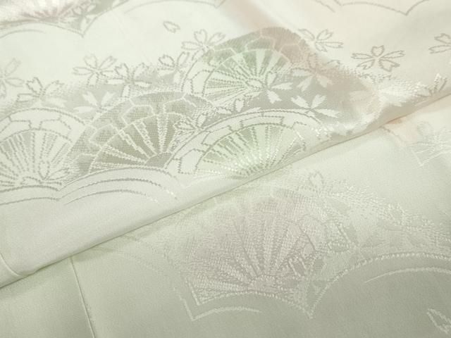 平和屋着物○長襦袢 無双仕立て 片輪車舞桜地紋 暈し染め