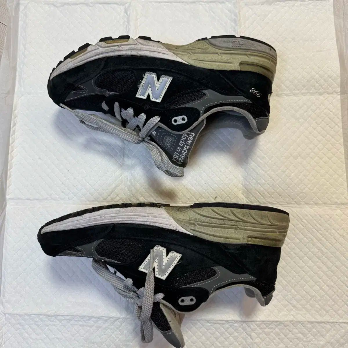 ニューバランス 993 ブラック/グレー 245mm Made in USA - メルカリ