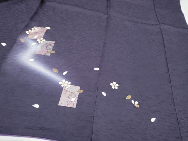 平和屋着物○訪問着 色紙舞桜文 暈し染め 金彩 正絹 逸品