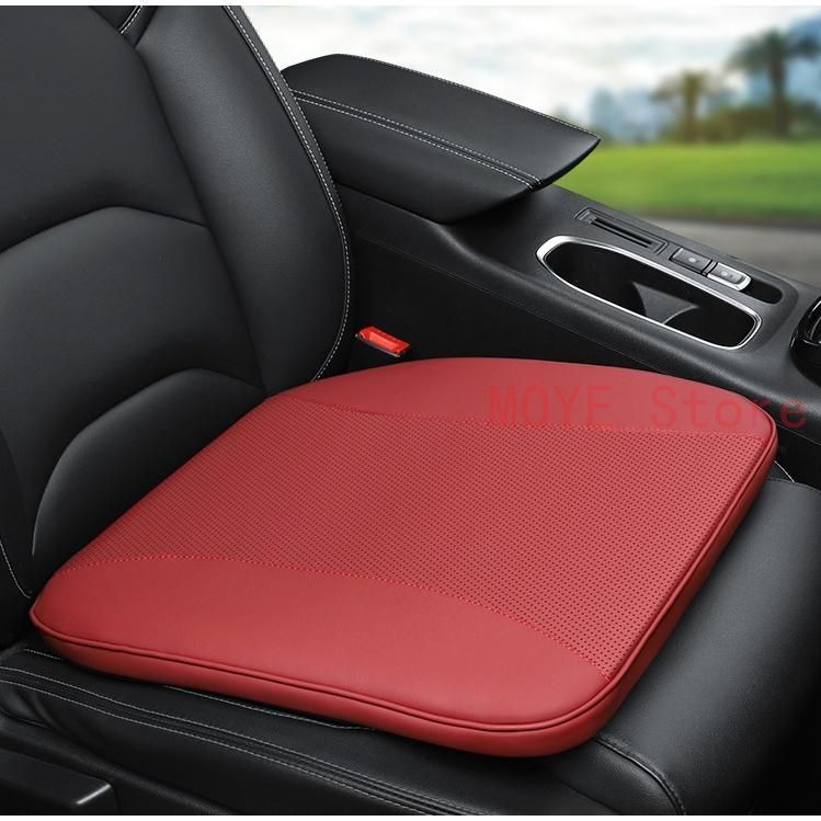 ◇汎用◇レッド◇車用 座布団1枚 シートクッション 低反発クッション