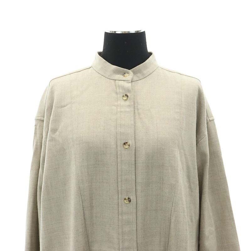 ドレステリア DRESSTERIOR ブザムシャツワンピース ロング 長袖 前開き