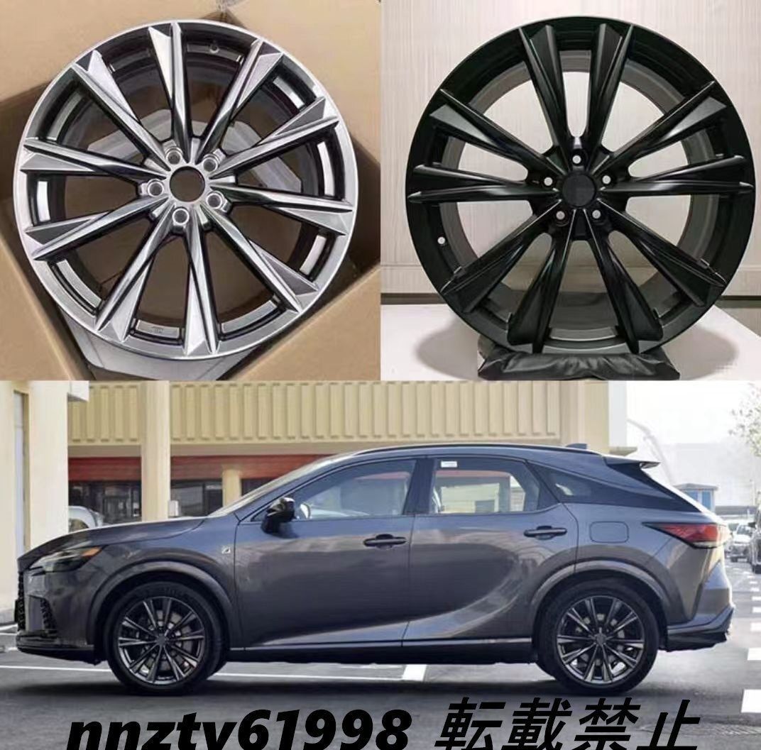 レクサス RX350 Fスポーツ純正交換 21×8Jスーパーグロスブラック