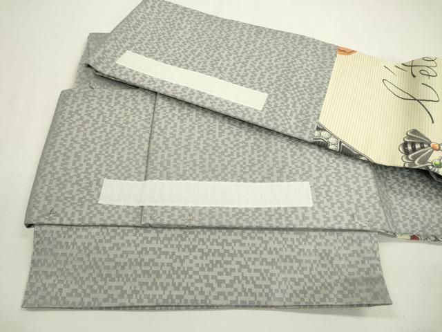 平和屋着物●カルティエ　Cartier　つけ帯　草花　正絹　逸品　DAAX9855fe 平和屋着物○カルティエ Cartier つけ帯 草花 正絹 逸品 DAAX9855fe