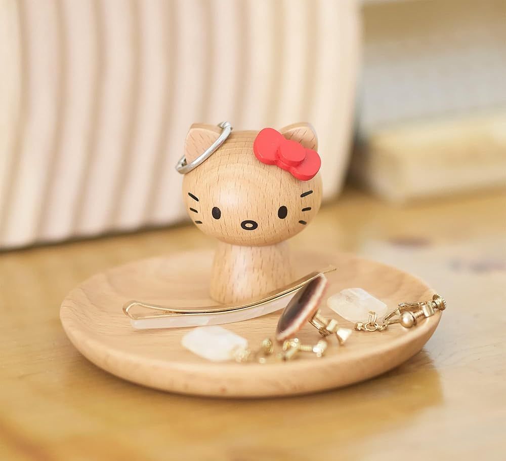 ニチガン サンリオ ハローキティ 木製 アクセサリースタンド レッド