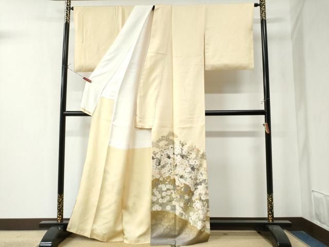 平和屋着物○本加賀友禅作家 奥田勝将 色留袖 松竹梅 暈し染め 色紙