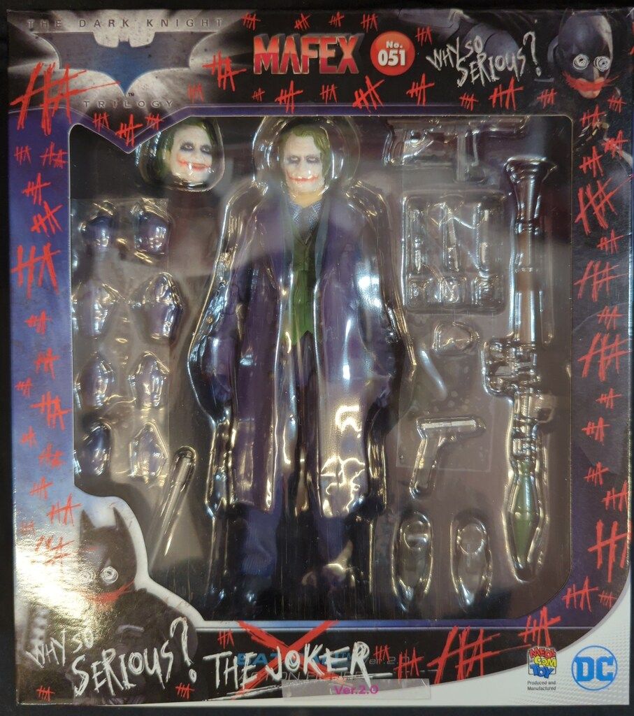 アメコミ MAFEX 051 THE JOKER Ver.2.0 MAFEX 051 Batman The Dark Knight - The Joker Ver. 2.0 Figure