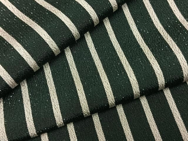 平和屋着物▽お召　単衣　縞　銀通し地　正絹　逸品　AABD0043fy 平和屋着物▽お召 単衣 縞 銀通し地 正絹 逸品 AABD0043fy