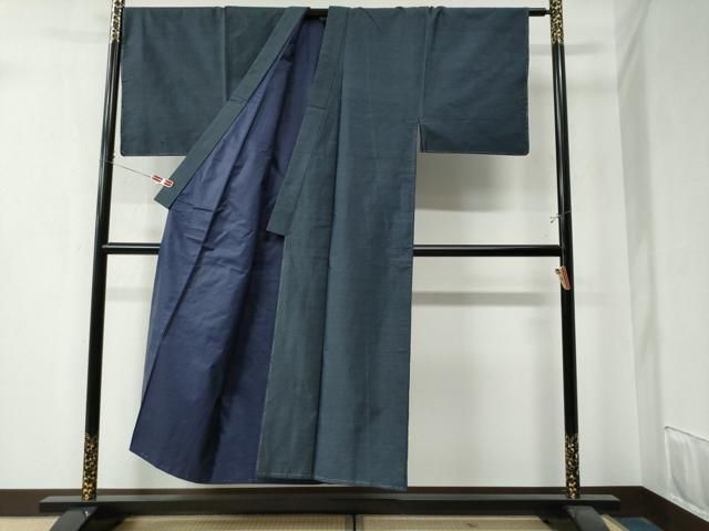 平和屋着物□男性 本場大島紬 アンサンブル 絣文様 正絹 逸品