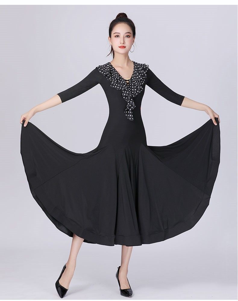 社交ダンス衣装　ダンスドレス　ダンスウェア　ダンスワンピース TID ADS 青 社交ダンス衣装 ダンスドレス ダンスウェア ダンスワンピース TID ADS 紺