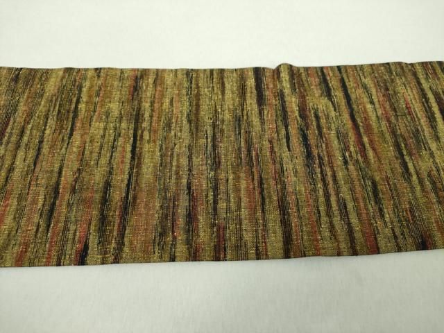 平和屋着物○両面 半幅帯 紬地 格子 正絹 逸品 DAAY1910ps 平和屋着物