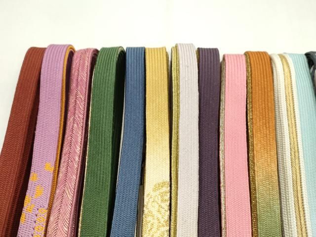 平和屋着物●和装小物　帯締め20本セット　高麗組　丸組　金糸　逸品　CAAZ6283ju 平和屋着物○和装小物 帯締め20本セット 高麗組 丸組 金糸 逸品