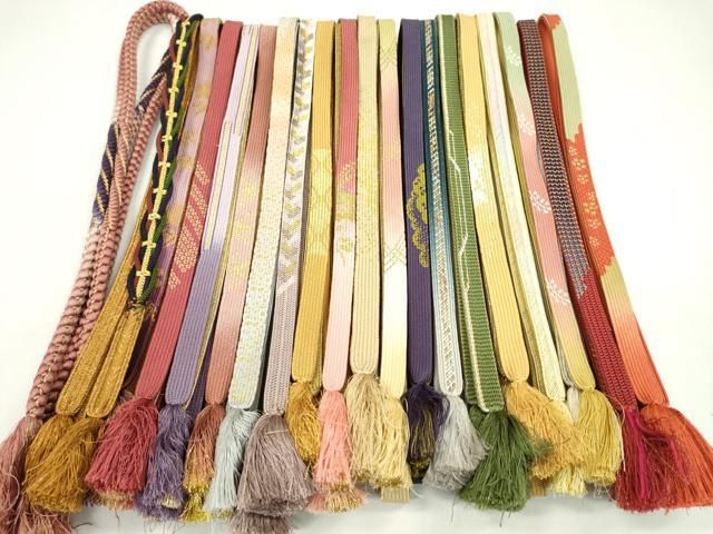 平和屋着物○和装小物 帯締め10本セット 豊縄流 組紐 高麗組 金糸