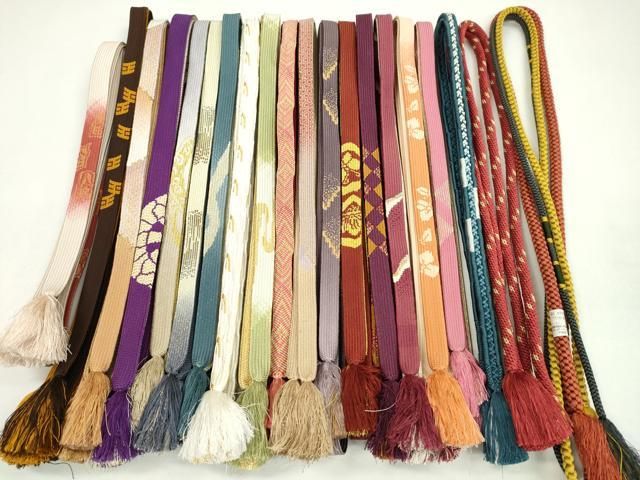 平和屋着物○和装小物 帯締め20本セット 高麗組 冠組 礼装用