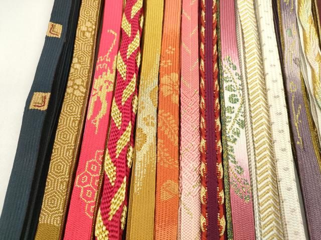 平和屋着物○和装小物 帯締め20本セット 高麗組 浮き目絡み 礼装用 丸