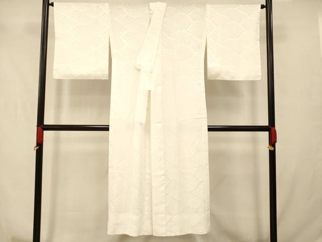 平和屋着物●洗える最高級着物 ＜英＞はなぶさ謹製 長襦袢 無双仕立て 幾何学文様 洗える着物 AABC7190fw