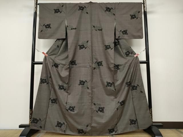 平和屋着物○本場大島紬 7マルキ 枝椿 正絹 逸品 CABA1791ut - メルカリ