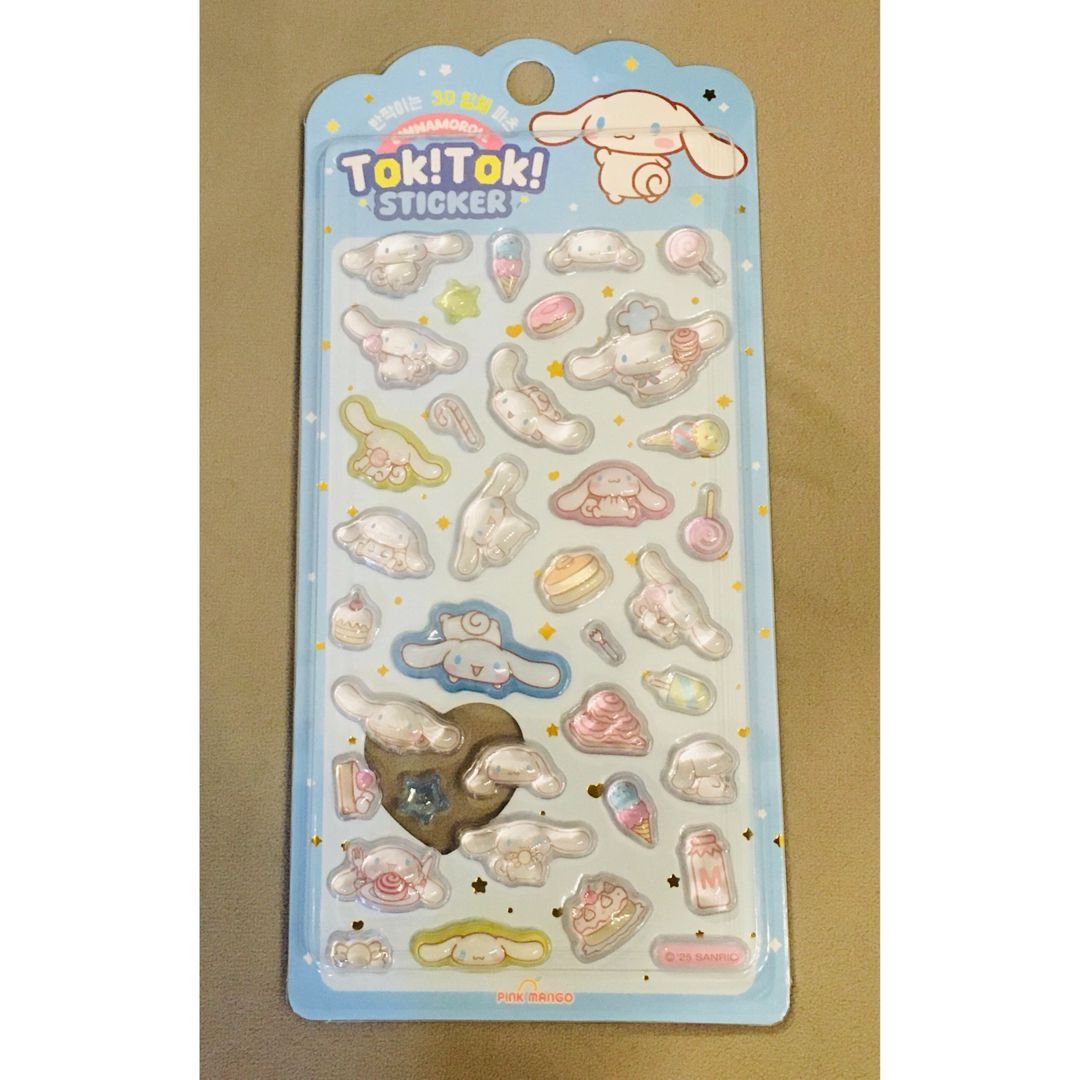 サンリオ 3Dシール Tok!Tok!ステッカー シナモンロール韓国限定 - メルカリ