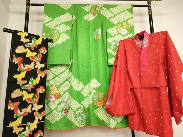 平和屋着物[]七五三 女の子 7歳 祝着 四つ身 長襦袢(無双仕立て