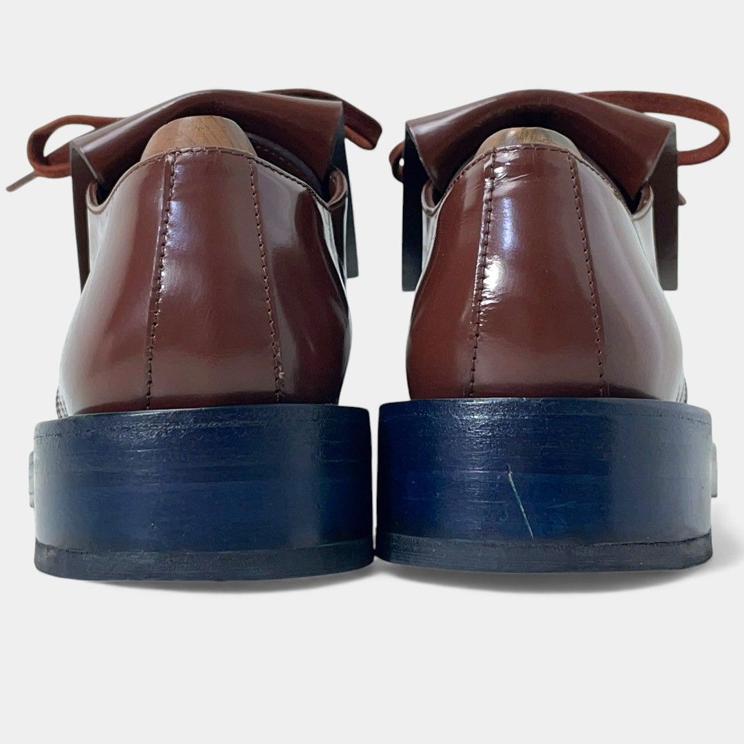 美品MARUNIマルニ　シューキルトレースアップドレスシューズシsize35.5 美品MARUNIマルニ シューキルトレースアップドレスシューズシsize35.5