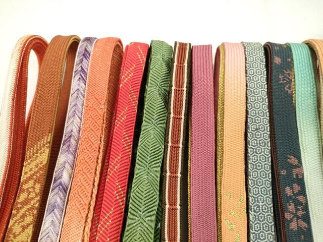 平和屋着物○和装小物 帯締め20本セット 高麗組 笹浪組 金糸