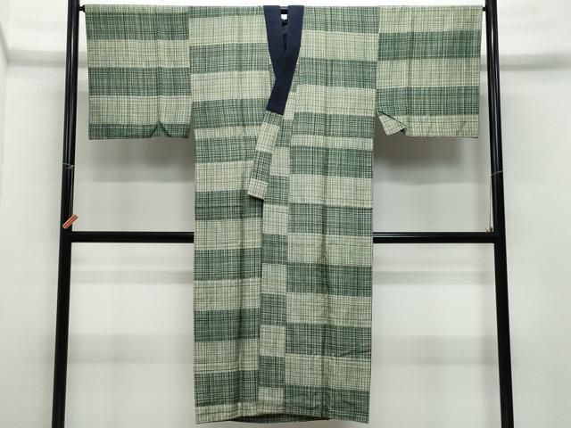 平和屋着物○男性 本場大島紬 アンサンブル・長襦袢セット 100亀甲 総