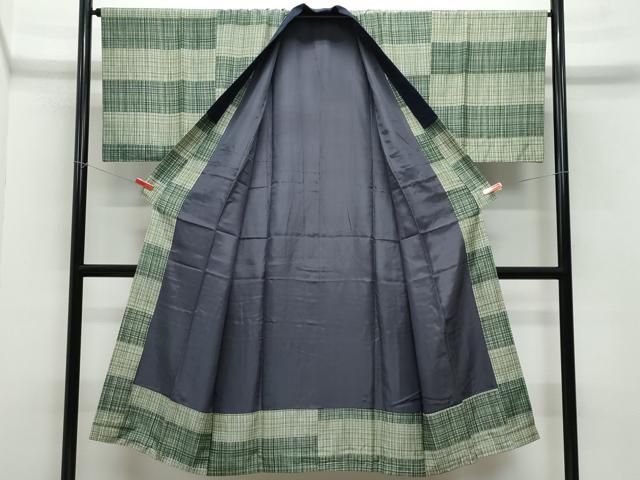 平和屋着物●男性　本場大島紬　アンサンブル・長襦袢セット　100亀甲　総詰め　正絹　逸品　CAAZ8291vf 平和屋着物○男性 本場大島紬 アンサンブル・長襦袢セット 100亀甲 総