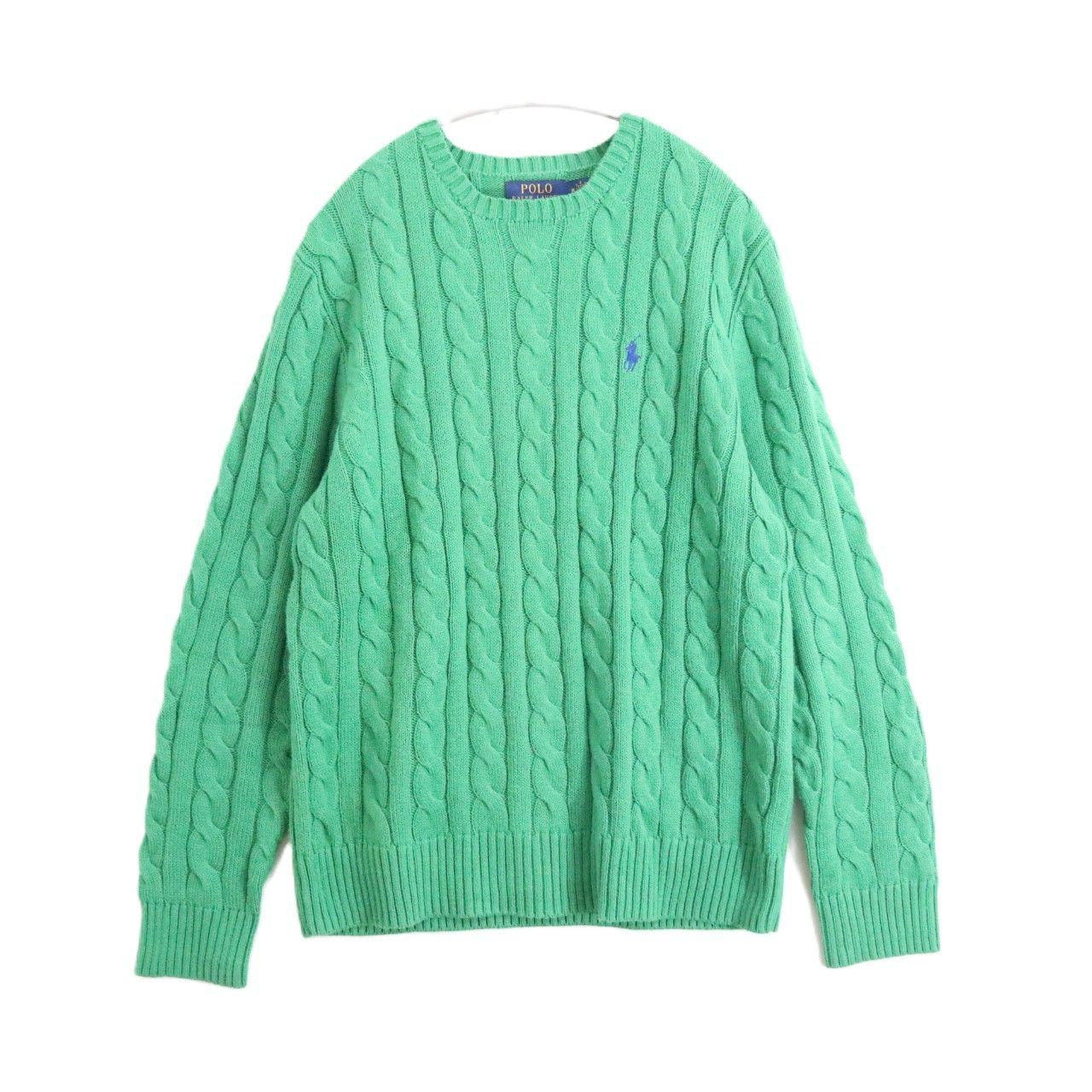 中古A】Polo Ralph Lauren ポロラルフローレン M メンズ 長袖ニット 